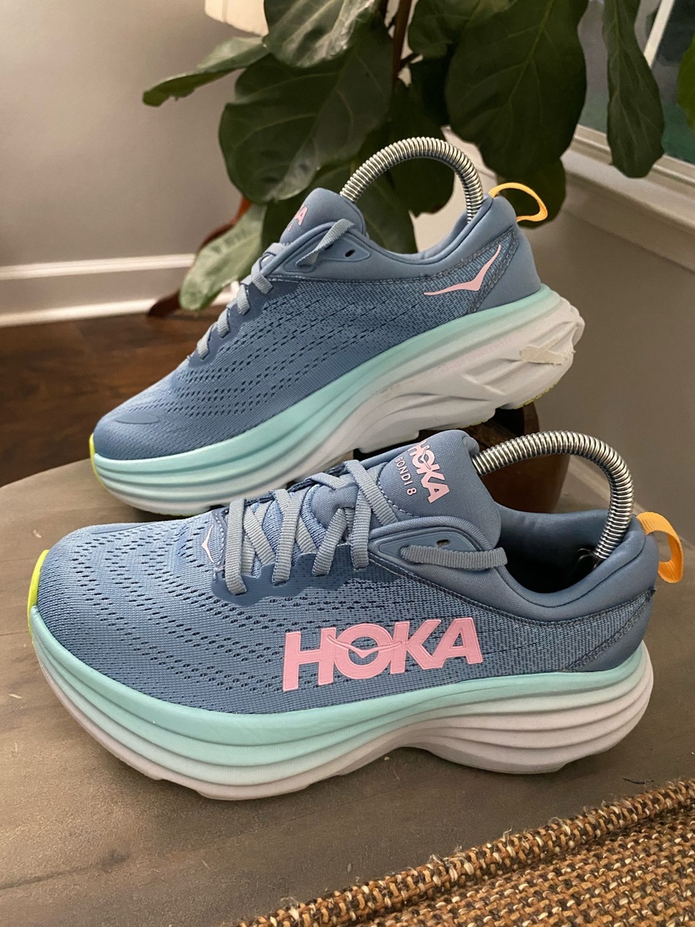 HOKA Bondi 8 Athletic Running Athleisure Walking Sneakers Shoes 6.5D
